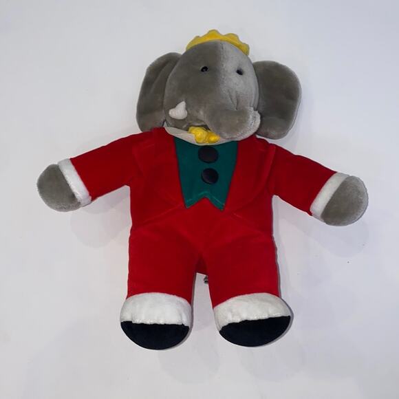 Gund Vintage 1988 Babar Elephant Stuffed Plushie EUC One Size Unisex Collectible - Picture 1 of 10